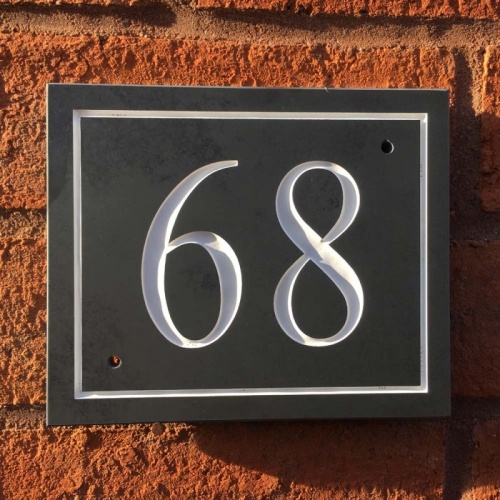 Riven Signs - QUALITY Slate House Sign Number Plaque 6